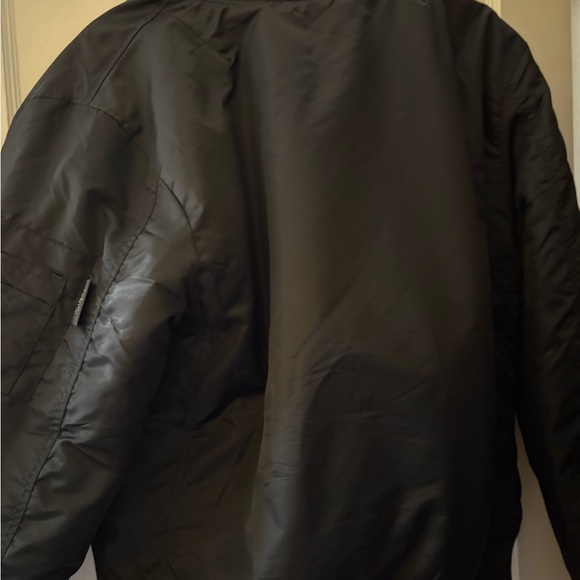 Black Embroidered Patch Bomber Jacket - Unbranded - Picture 2 of 3